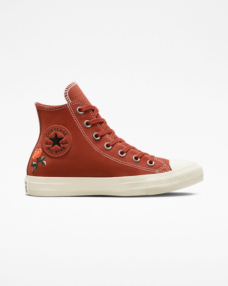 Tenisky Vysoke Converse Chuck Taylor All Star Embroidered Roses Damske Oranžové | SK WM11OJ3